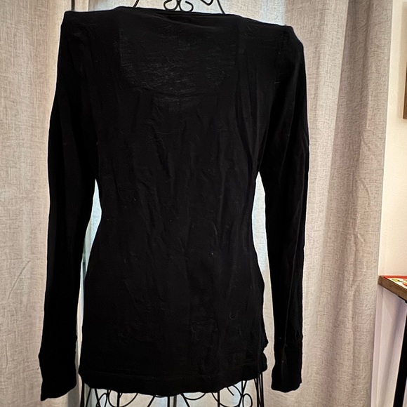 SO Black V-Neck Long Sleeve Sweatshirt - Picture 2 of 6